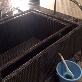  クリニック店舗　浴室清掃・タイル目地補修　倉敷市